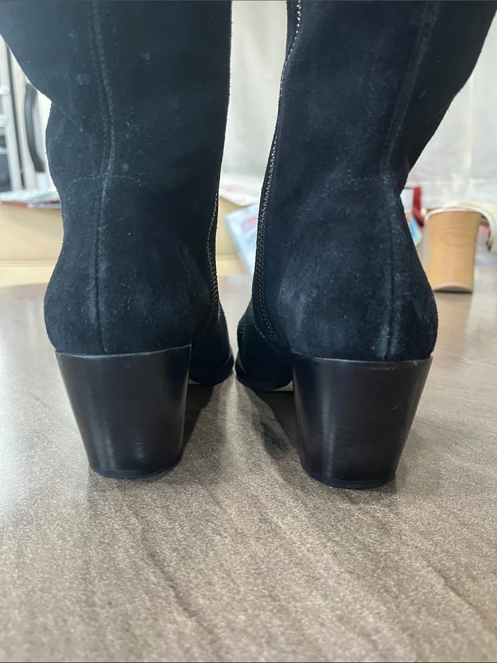 Michael Kors Black Over-the-Knee Suede Boots